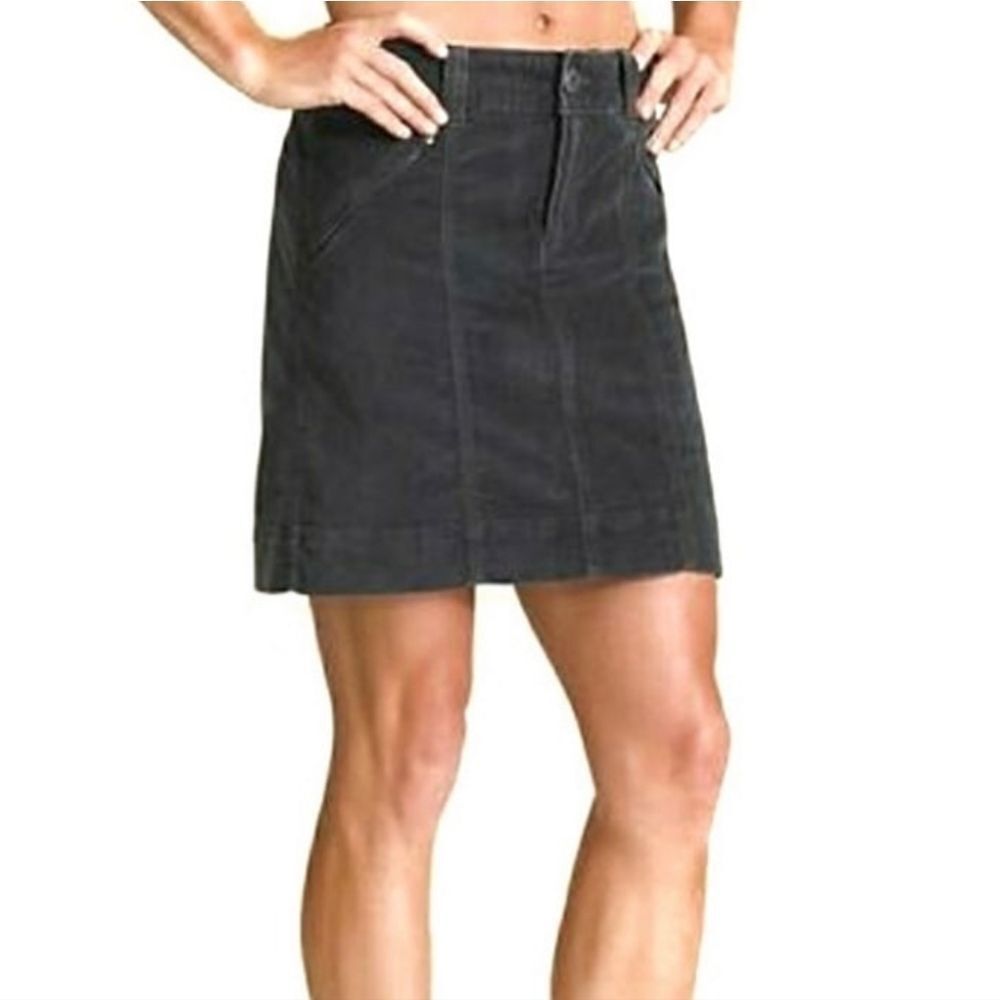 Athleta Roseville Gray Velvet Mini Skirt Size 0